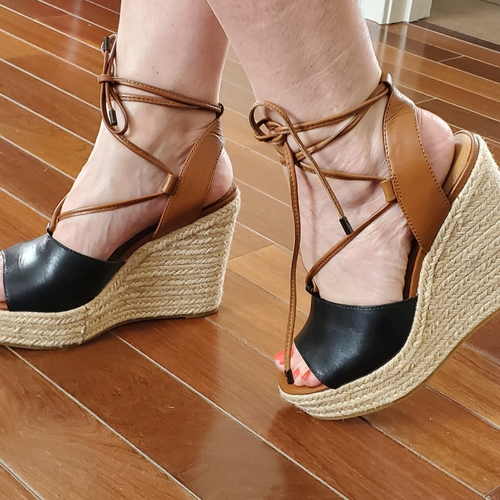 Coach Espadrille Wedge Sandals